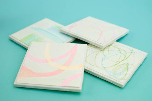 Kids DIY Art Coaster Craft