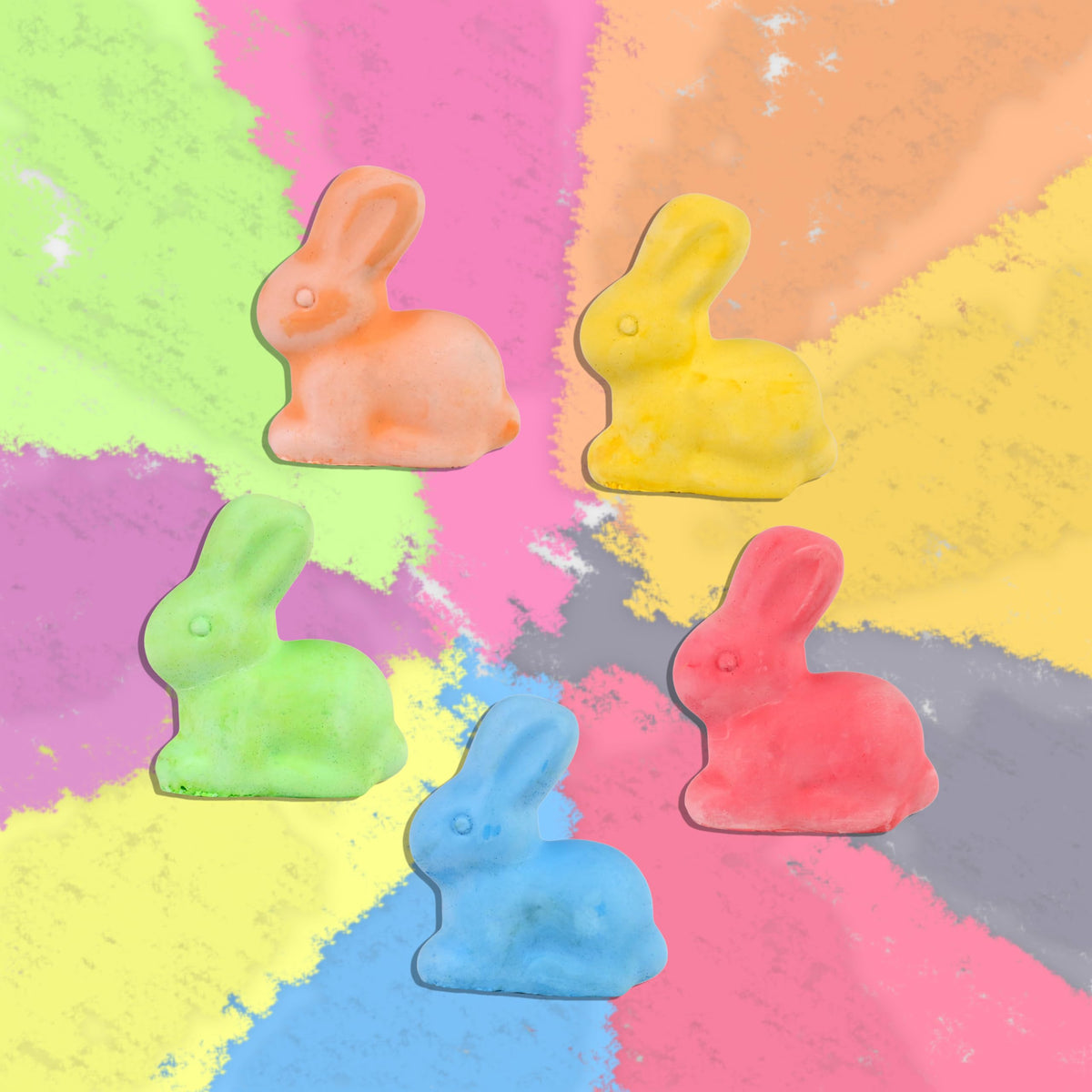 Bunny Chalk (5 Pieces, Multicolor)