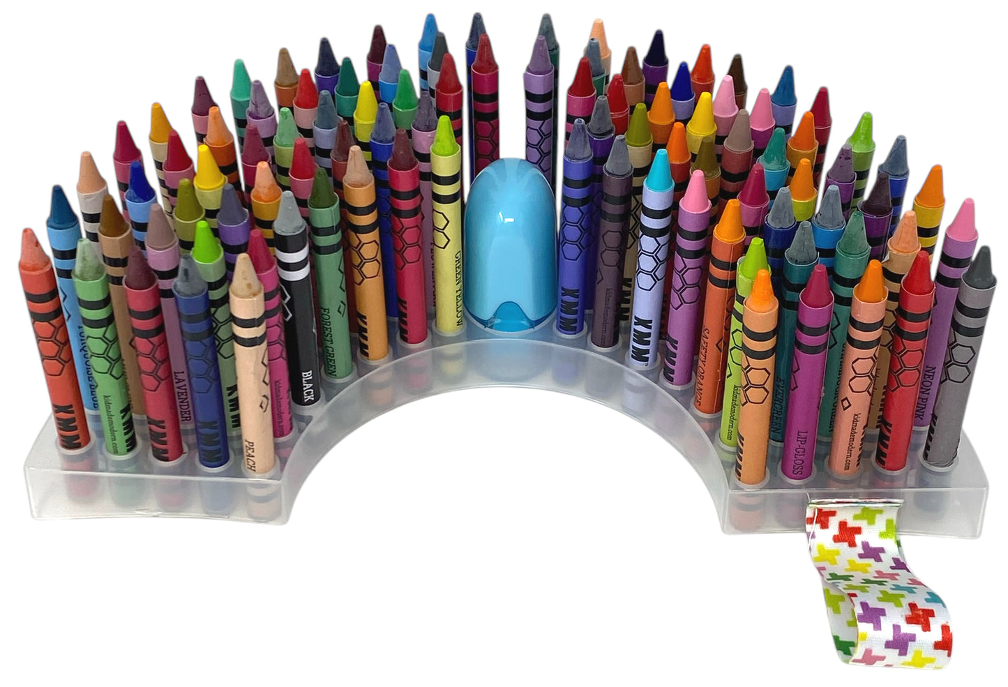 96 Count Crayons in Rainbow Storage Case