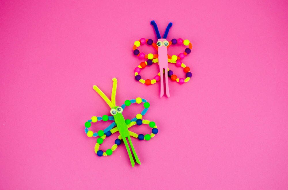 DIY Beaded Butterfly Craft for Kids