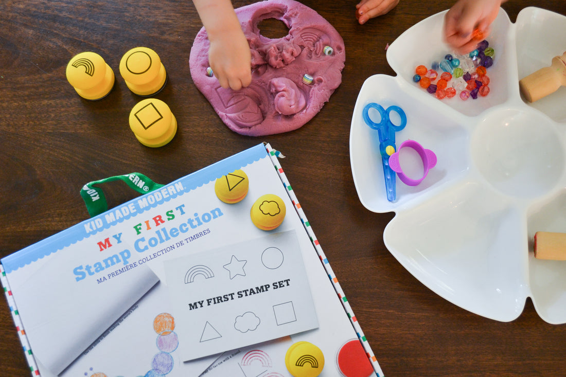 Homemade Playdough And Stamps