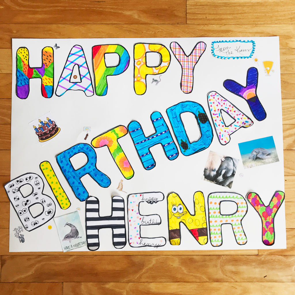 Printable Happy Birthday Poster DIY