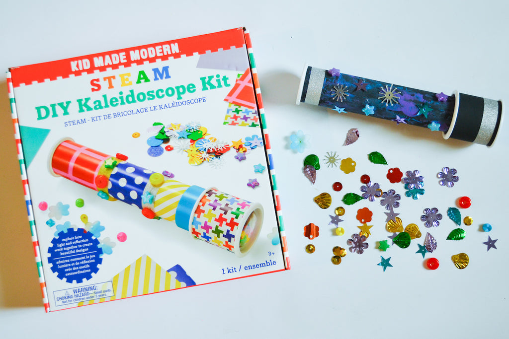 Kid Made Modern STEAM Stargazing Kaleidoscope Craft