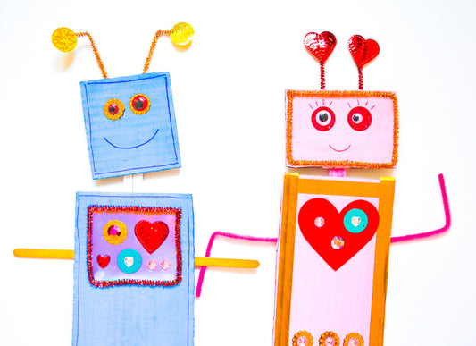 Make Your Own Love Robot Valentines