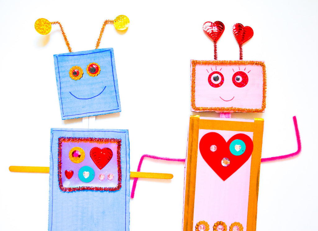 Make Your Own Love Robot Valentines