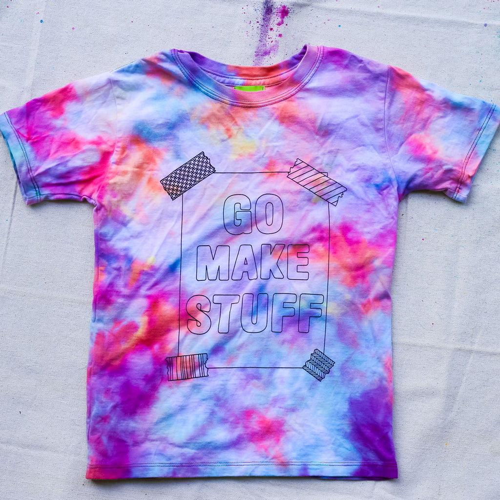 DIY Pride Ice Dye Rainbow Shirt