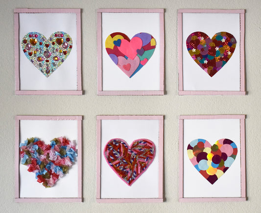 Valentine Heart Gallery Wall craft tutorial