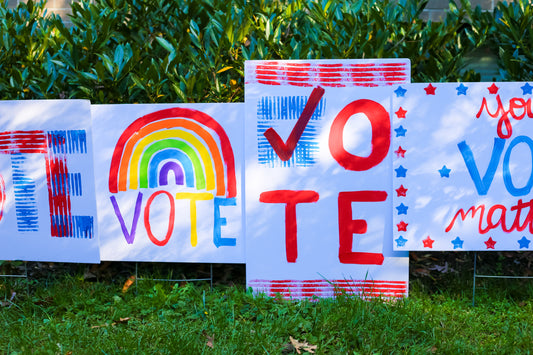 Diy Painted Vote Yard Sign