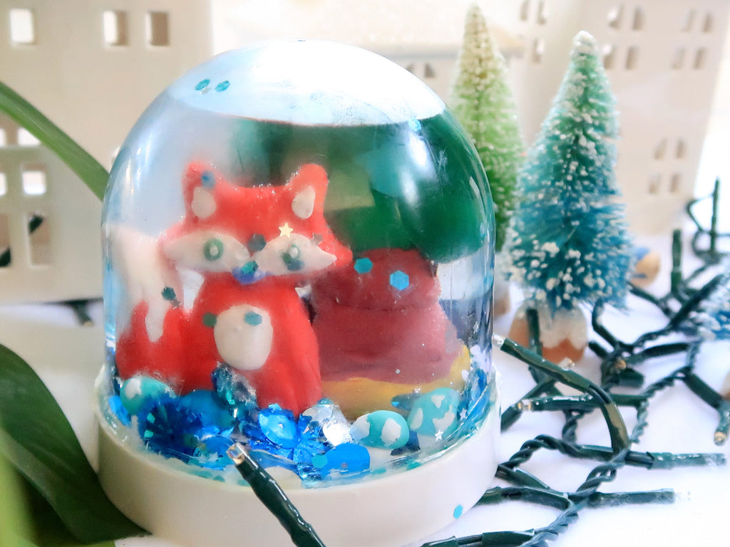 Kid Made Modern | Fox in the Forest Snow Globe Clay Craft