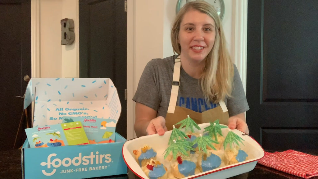 Bake With Us Foodstirs Tropical Teddy Island Cupcakes With Laurie