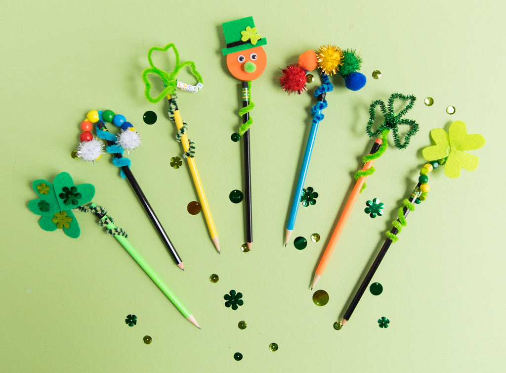 Diy St Patricks Day Pencil Toppers