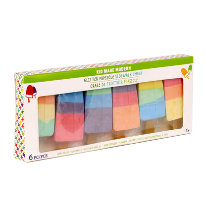 Popsicle Glitter Chalk Set (6 Pack)