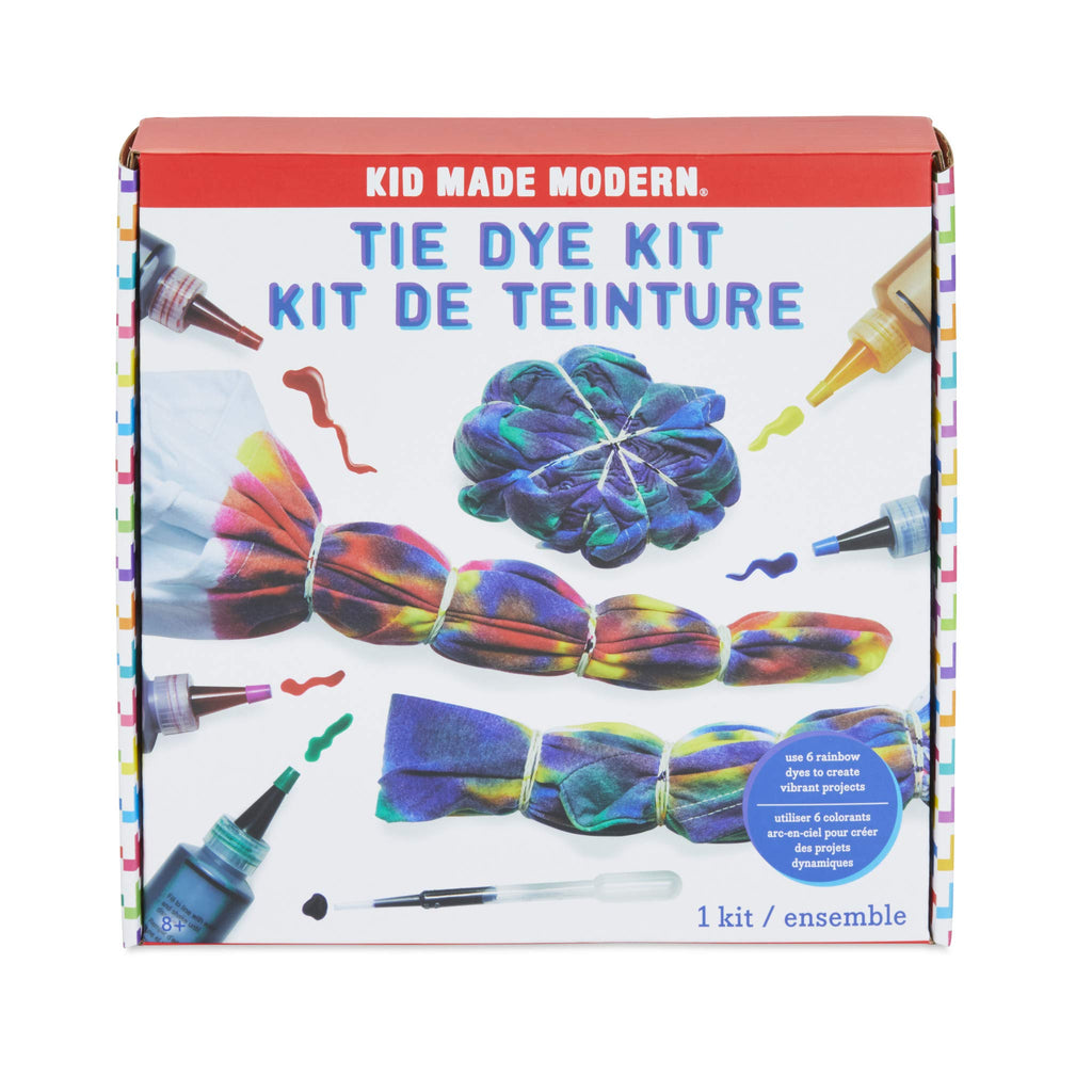 Kid Made Modern Rainbow 6 Vibrant Color Tie Dye Kit for Kids & Adults - Fabric Tie Dye Making Set & Bulk Supplies for Large Groups