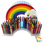 96 Count Crayons in Rainbow Storage Case