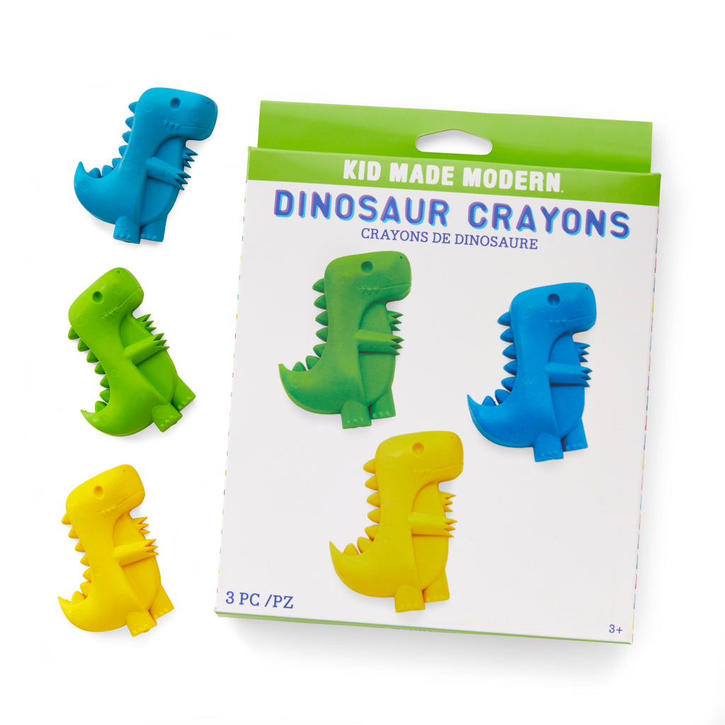 Dinosaur Crayons Left Side View